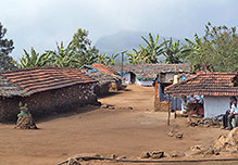 Droog Village homes on mountain